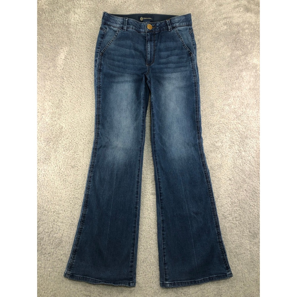 Democracy Jeans Women 6 (28x31) Blue Bootcut Skyrise Double Side Seam